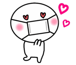 The person who wore a mask sticker #15870173