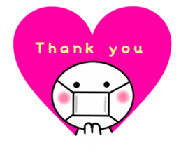 The person who wore a mask sticker #15870176