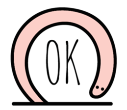 Two lazy worms sticker #15870276