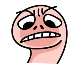 Two lazy worms sticker #15870289