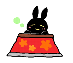 black rabbit stickers 2 sticker #15870646