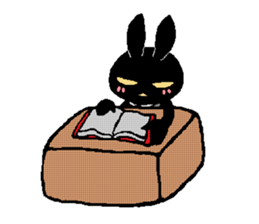 black rabbit stickers 2 sticker #15870647