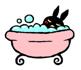 black rabbit stickers 2 sticker #15870648