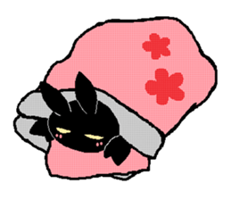 black rabbit stickers 2 sticker #15870649