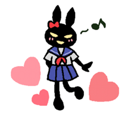 black rabbit stickers 2 sticker #15870655