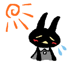 black rabbit stickers 2 sticker #15870659