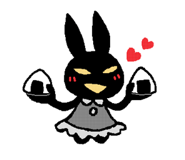 black rabbit stickers 2 sticker #15870662