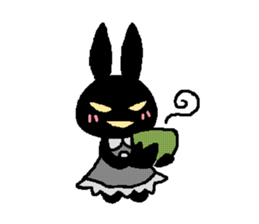 black rabbit stickers 2 sticker #15870663