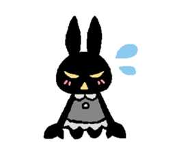 black rabbit stickers 2 sticker #15870665