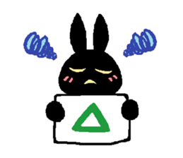 black rabbit stickers 2 sticker #15870667