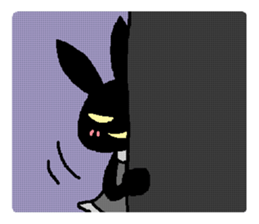 black rabbit stickers 2 sticker #15870679