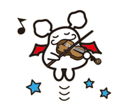 White bat Pad sticker #15870894