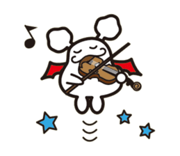 White bat Pad sticker #15870894