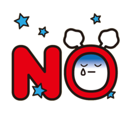 White bat Pad sticker #15870897