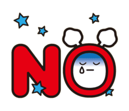 White bat Pad sticker #15870897