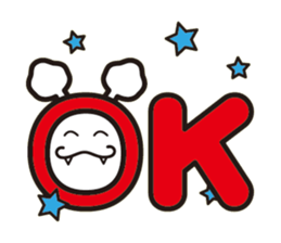 White bat Pad sticker #15870898