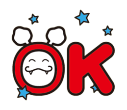 White bat Pad sticker #15870898