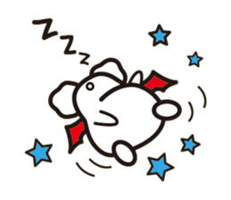 White bat Pad sticker #15870900