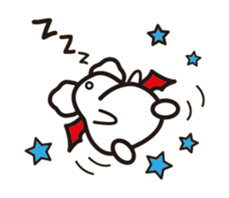 White bat Pad sticker #15870900