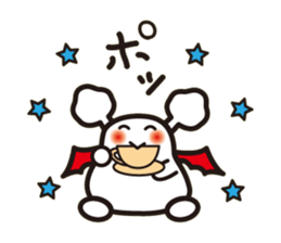 White bat Pad sticker #15870901