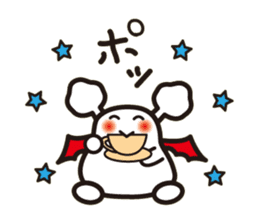 White bat Pad sticker #15870901