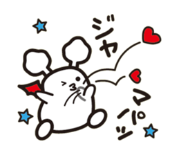 White bat Pad sticker #15870903