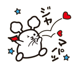 White bat Pad sticker #15870903