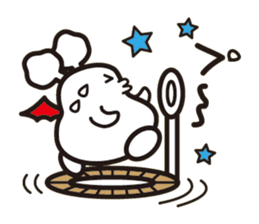 White bat Pad sticker #15870904