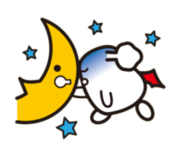 White bat Pad sticker #15870905