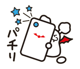 White bat Pad sticker #15870911