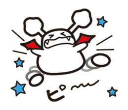 White bat Pad sticker #15870913