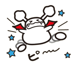 White bat Pad sticker #15870913