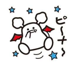 White bat Pad sticker #15870914