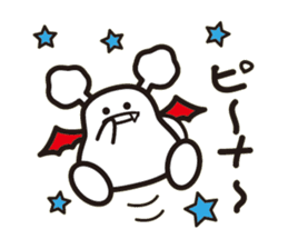 White bat Pad sticker #15870914