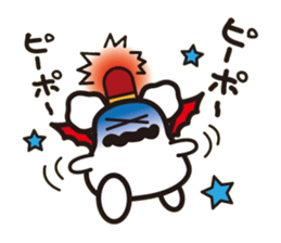 White bat Pad sticker #15870915