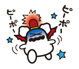 White bat Pad sticker #15870915