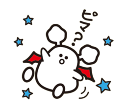 White bat Pad sticker #15870917