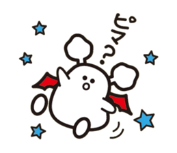 White bat Pad sticker #15870917