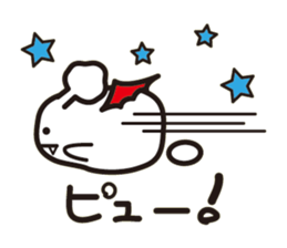 White bat Pad sticker #15870918