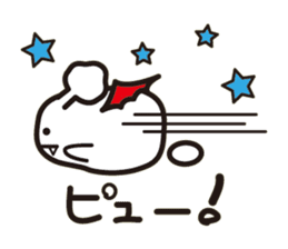 White bat Pad sticker #15870918