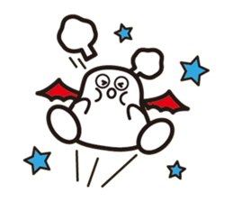 White bat Pad sticker #15870926