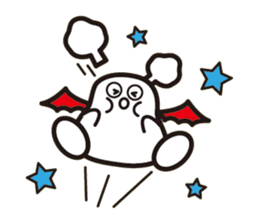 White bat Pad sticker #15870926