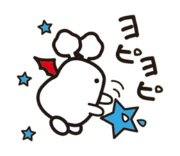 White bat Pad sticker #15870928