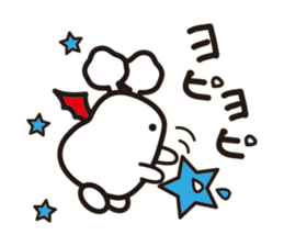 White bat Pad sticker #15870928