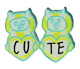 lemon & mint cats sticker #15871063