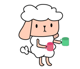 Wolf and Sheep sticker #15871398