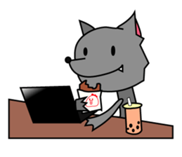 Wolf and Sheep sticker #15871406