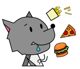 Wolf and Sheep sticker #15871413