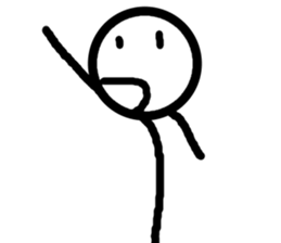 Stick figures not motivated sticker #15872362