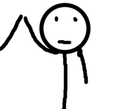 Stick figures not motivated sticker #15872364